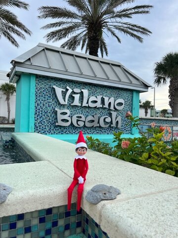 The Elf on the shelf will help Vilano Beach celebrate the holidays.